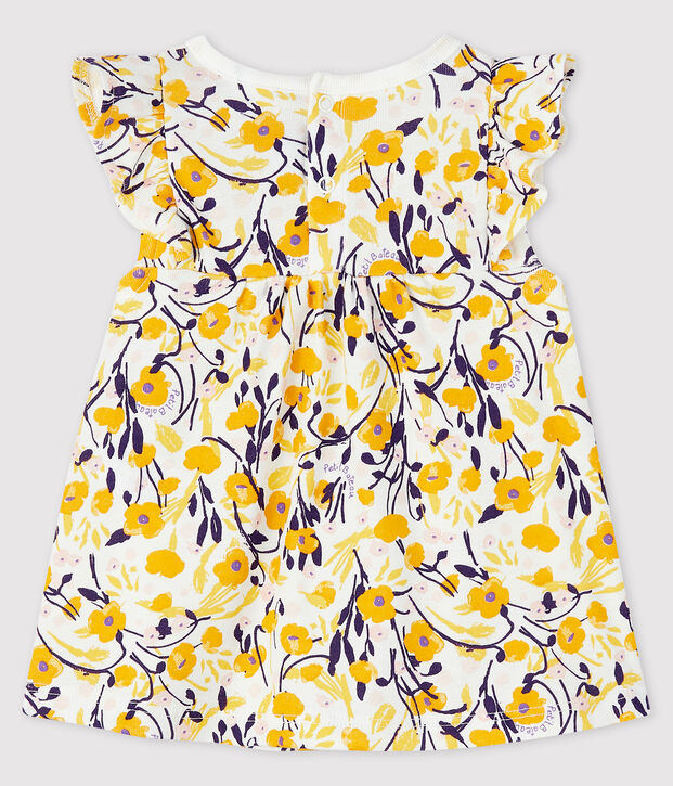Baby girl's short-sleeved blouse white/multicolor