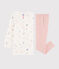 Girls' Fairytale Print Velour Nightdress with Leggings MARSHMALLOW white/MULTICO white