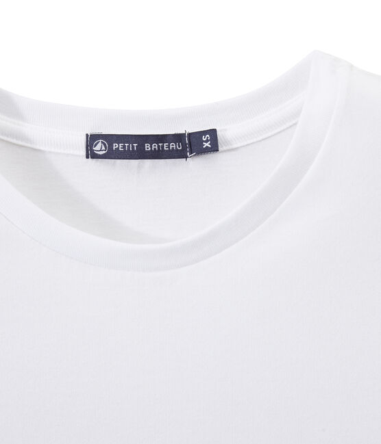 INDISPENSABLE women's fine jersey tee ECUME white
