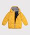 Children's plain puffer jacket yellow