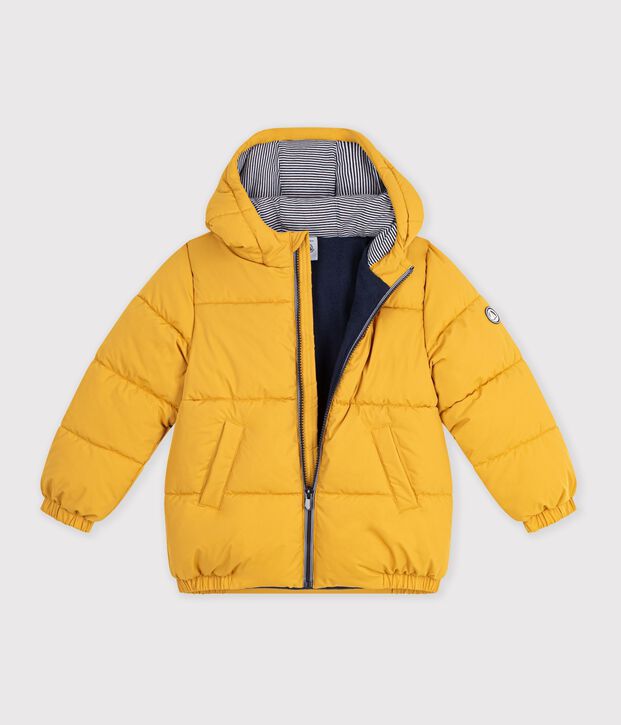 Children's plain puffer jacket yellow