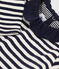Babies' Super Fine Velour Blouse SMOKING blue/AVALANCHE