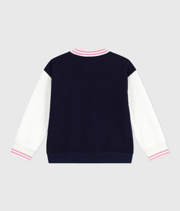 Children's varsity-style jacket in plain cotton SOIR