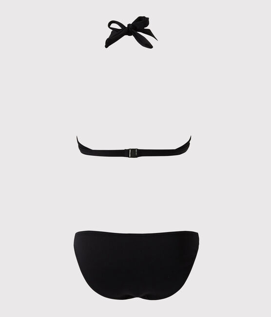 Women's Two-Piece Plain Swimsuit NOIR black