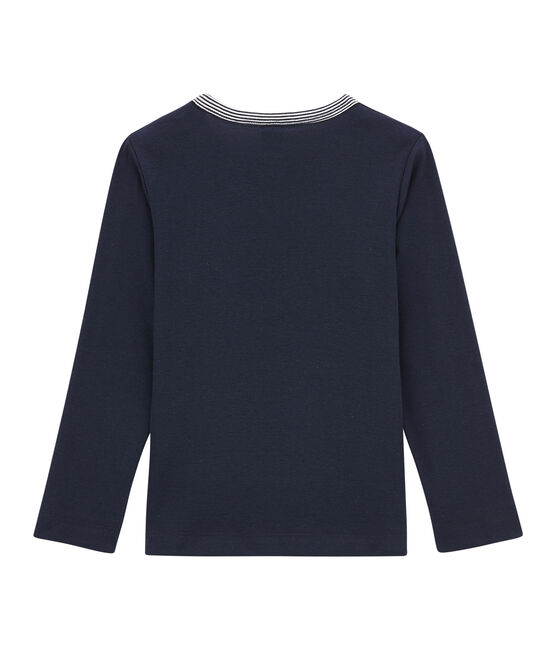 Little boy's long sleeved T-shirt SMOKING blue