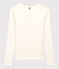 Women's Iconic Cocotte Stitch Cotton T-Shirt ECUME white