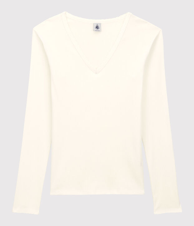 Women's Iconic Cocotte Stitch Cotton T-Shirt white