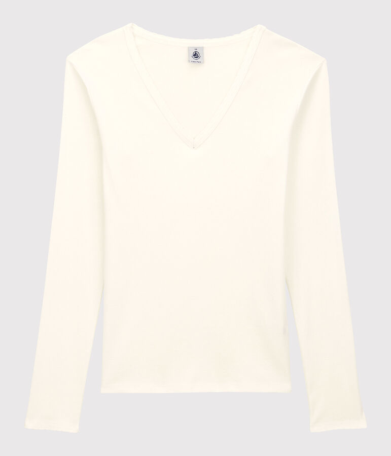 Women's Iconic Cocotte Stitch Cotton T-Shirt white