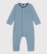 Babies' Stripy Cotton Jumpsuit.