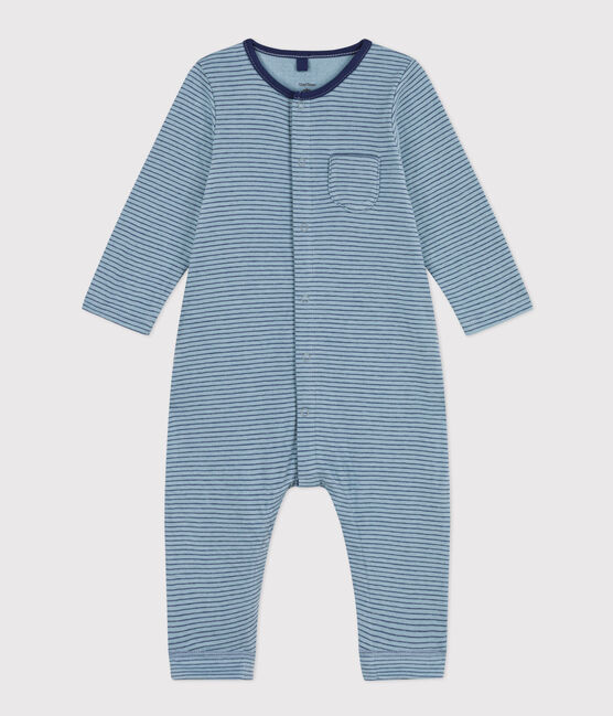 Babies' Stripy Cotton Jumpsuit. ENNEIGE /CHALOUPE:ENNEIGE