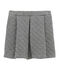 Girl's quilted double knit skirt CAPECOD grey/MARSHMALLOW white