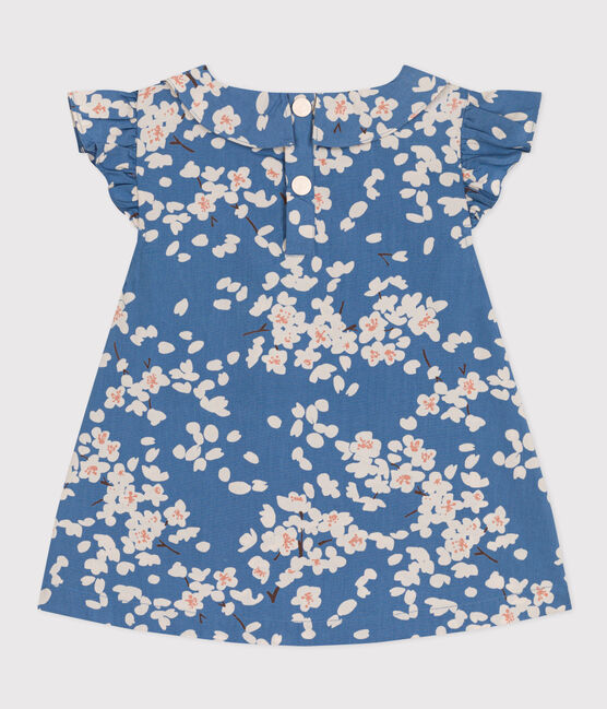 Girls' Printed Poplin Blouse BEACH blue/MULTICO