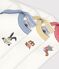 Pack of plain cotton long-sleeved bodies for babies multicolor