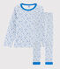 Boys' Blue Starry Tube Knit Pyjamas