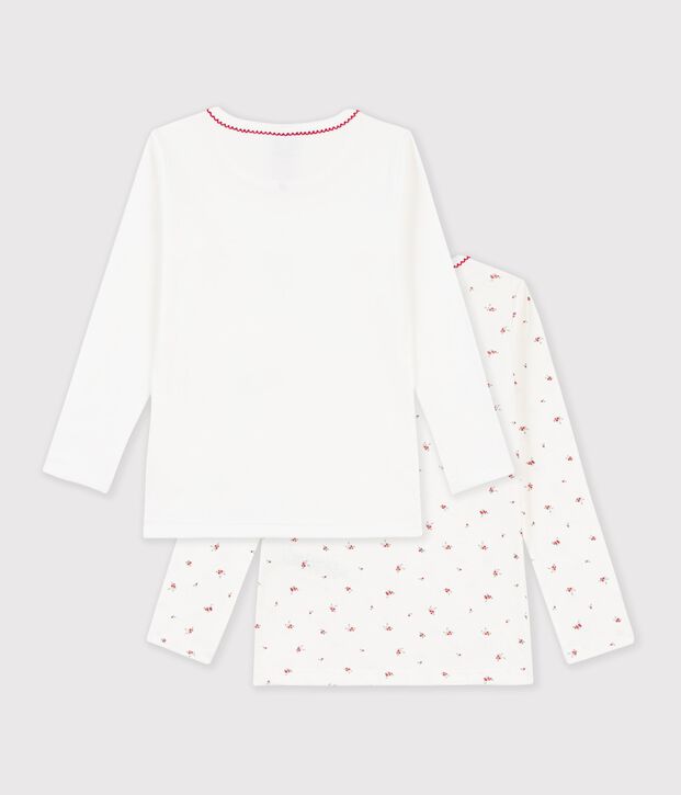 Pack of children's long-sleeved printed cotton T-shirts multicolor