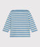 Babies' Thick Jersey Breton Top AZUL /MONTELIMAR