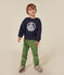 Children's unisex fleece sweatshirt SMOKING blue