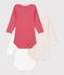Lot de bodies manches longues en coton multicolor