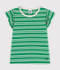 Girls' Lightweight Striped Jersey T-Shirt