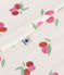 Babies' 1 TOG floral cotton sleeping bag MARSHMALLOW white/MULTICO white