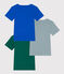 3-pack of boys' short-sleeved cotton T-shirts variante 1