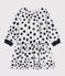 Baby Girls' Long-Sleeved Dress by Jean Jullien MARSHMALLOW white/DOTTIES