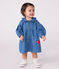 Babies' long-sleeved denim dress with a collar DENIM CLAIR blue