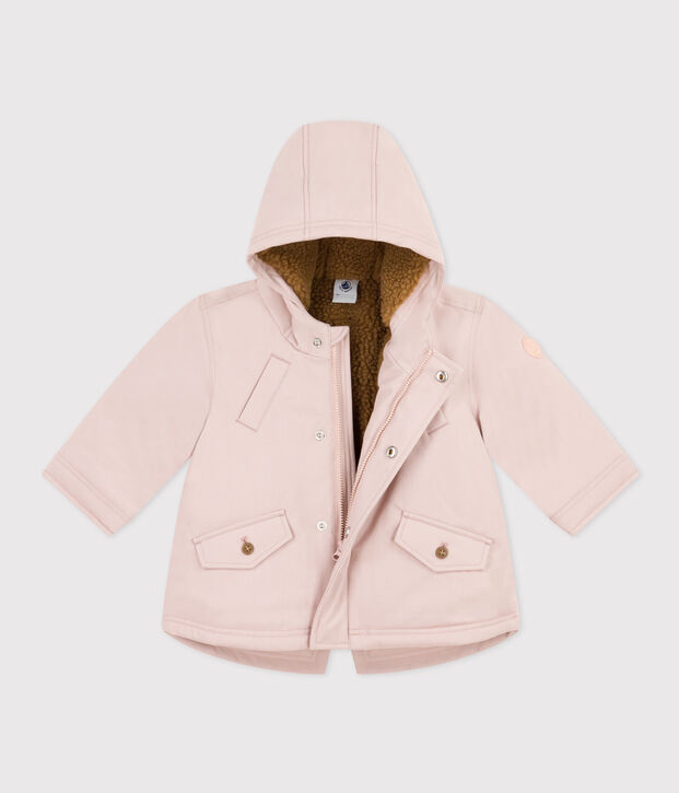 Babies' Sherpa Lined Parka pink