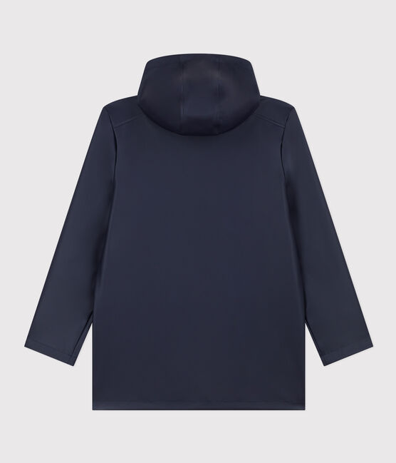 Iconic Recycled Fabric and Organic Cotton Raincoat SMOKING blue