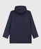 Iconic Recycled Fabric and Organic Cotton Raincoat SMOKING blue