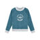 Girl child sweatshirt Mozaik blue