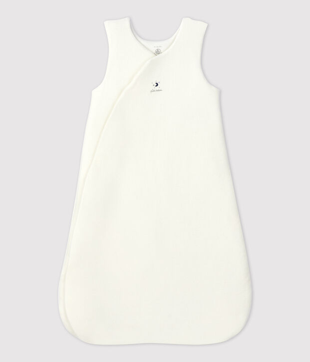 Babies' Organic Cotton Velour Sleeping Bag white