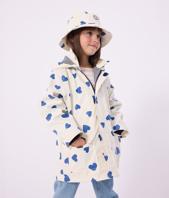 Children's iconic raincoat MILK blue/CREPUSCULE