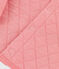 Babies' Quilted Tube Knit Cardigan PAPAYE pink