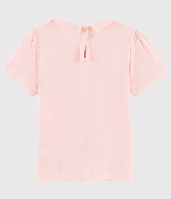 Girls' Short-Sleeved Cotton T-Shirt MINOIS pink