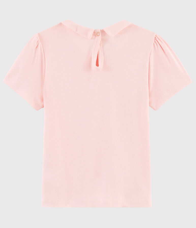 Girls' Short-Sleeved Cotton T-Shirt MINOIS pink