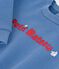 Babies' sweatshirt in plain cotton with embroidery blue