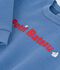 Babies' sweatshirt in plain cotton with embroidery blue