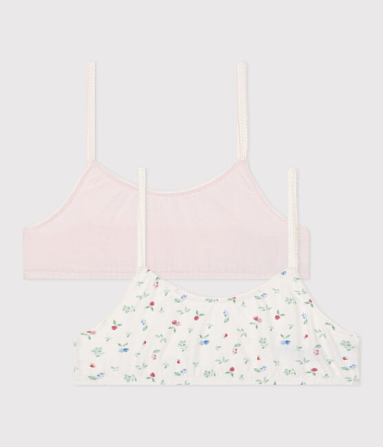 Children's fruit pattern cotton and elastane bra tops variante 1