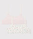 Children's fruit pattern cotton and elastane bra tops