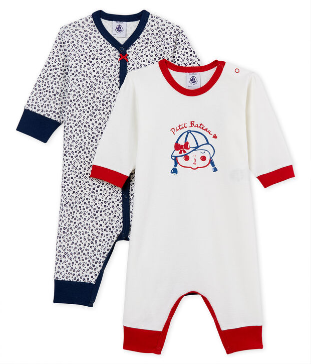 Baby Girls' Footless Sleepsuit - Set of 2 multicolor