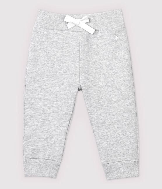 Babies' Unisex Fleece Trousers POUSSIERE CHINE grey