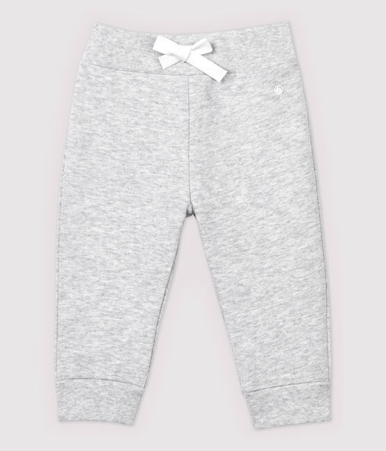 Babies' Unisex Fleece Trousers POUSSIERE CHINE grey