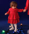 Babies' long-sleeved dress AURORA red