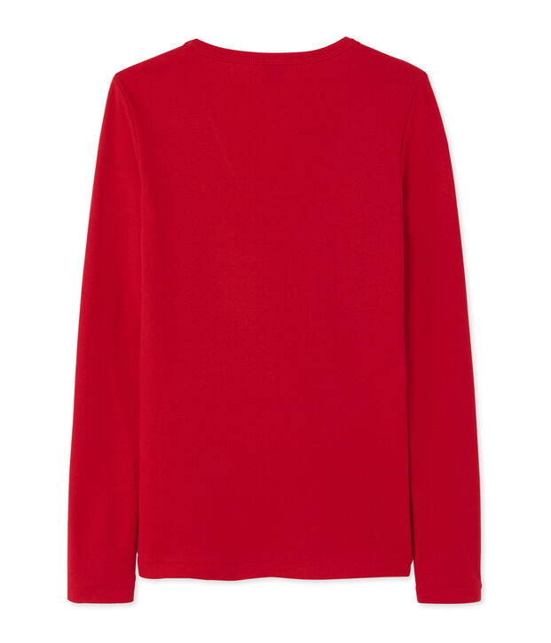 Women's long-sleeved T-shirt Mars red