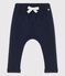 Babies' Thick Striped Jersey Trousers SMOKING blue
