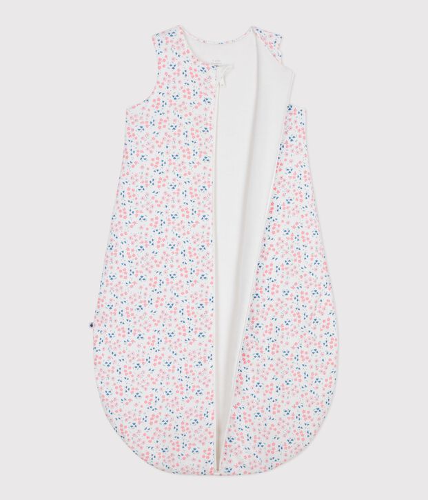 Babies' 2 TOG floral-print cotton sleeping bag white/multicolor