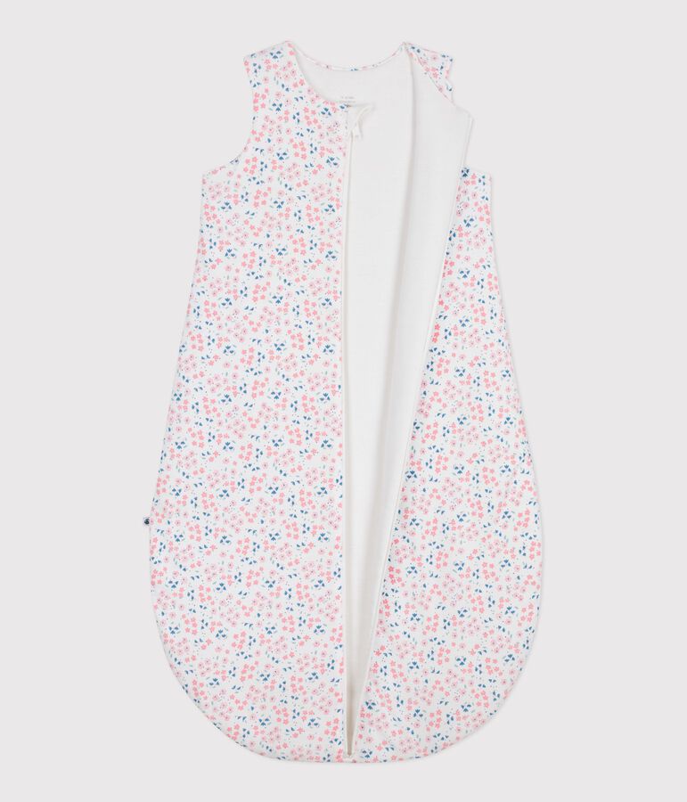 Babies' 2 TOG floral-print cotton sleeping bag white/multicolor