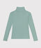 Women's Iconic roll neck in 2x2 rib knit PAUL green