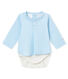 Baby boy's long sleeved blouse bodysuit